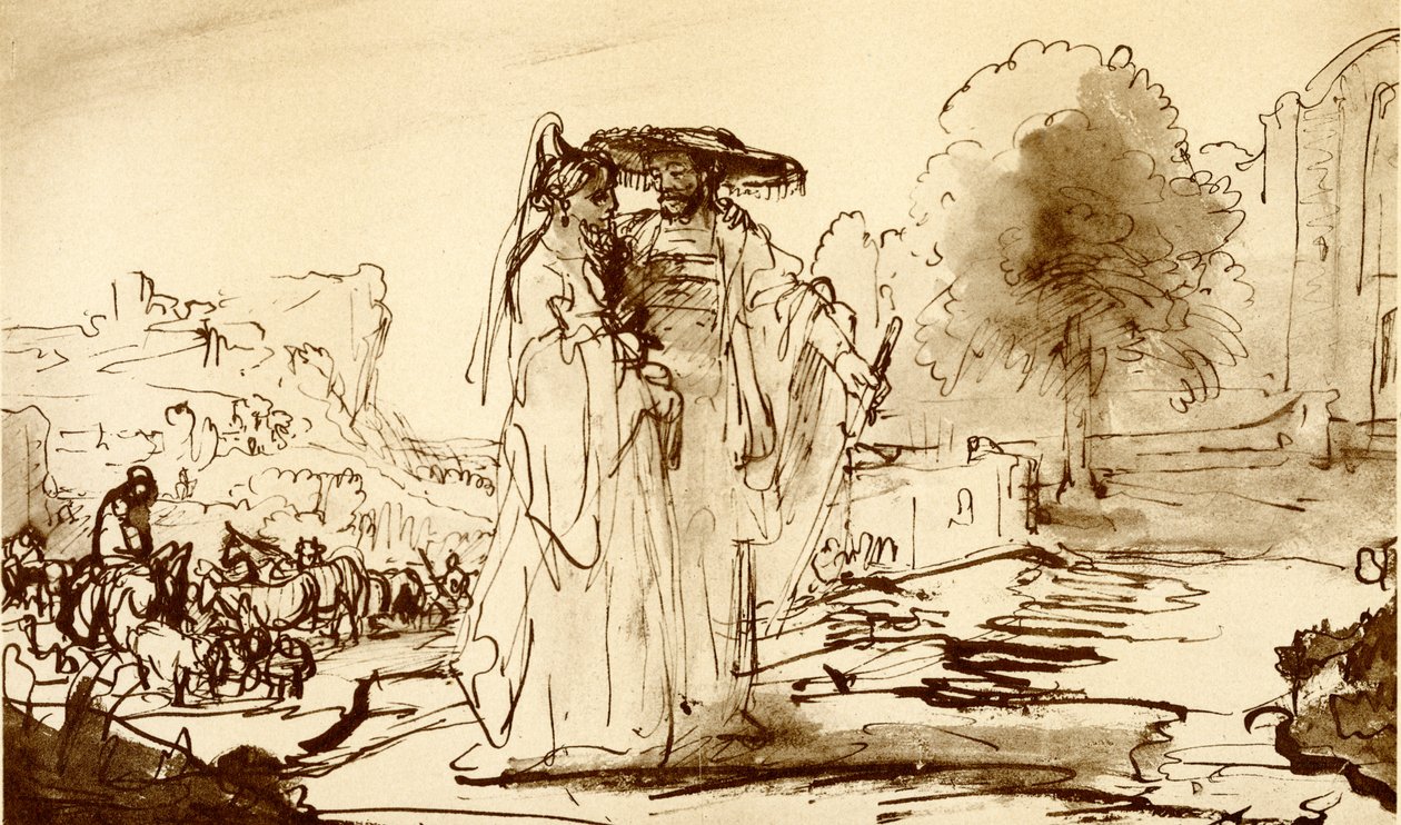 Jacob et Rachel - Rembrandt van Rijn