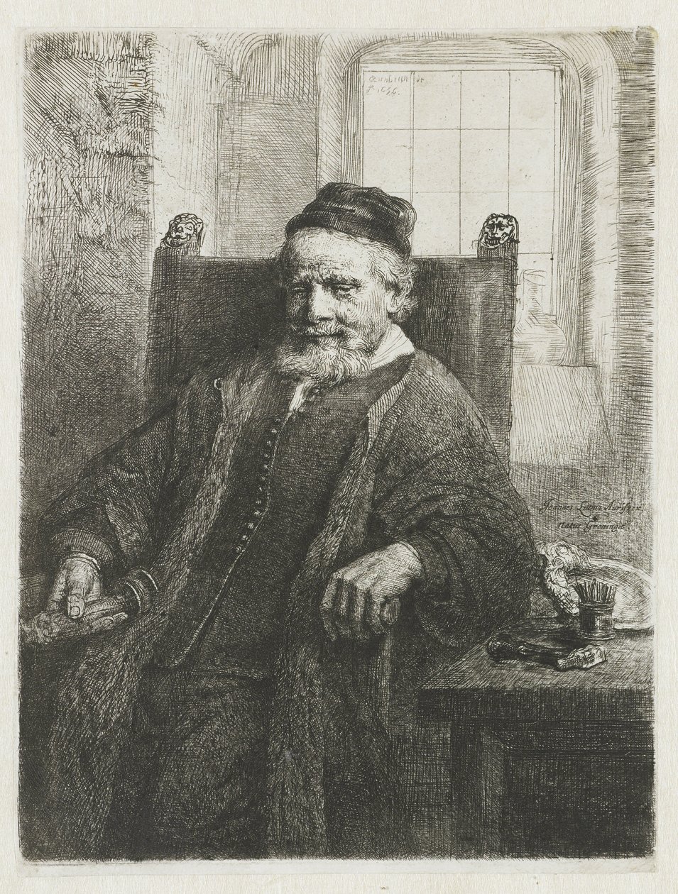Jan Lutma, orfèvre | Rembrandt van Rijn | Estampe d'art