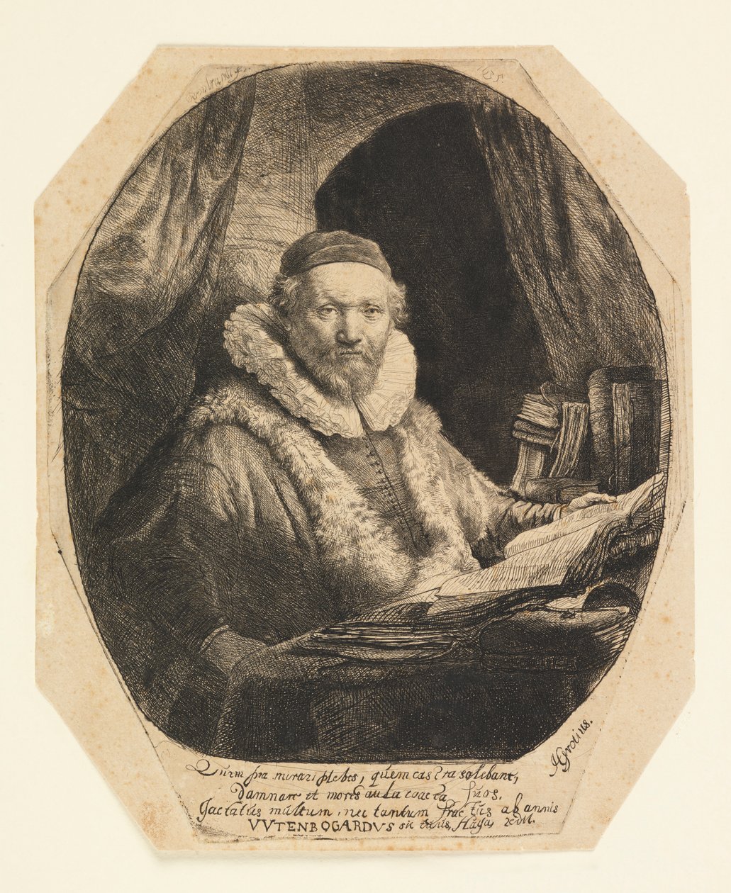 Jan Uytenbogaert (1557–1644), prédicateur des Remonstrants - Rembrandt van Rijn
