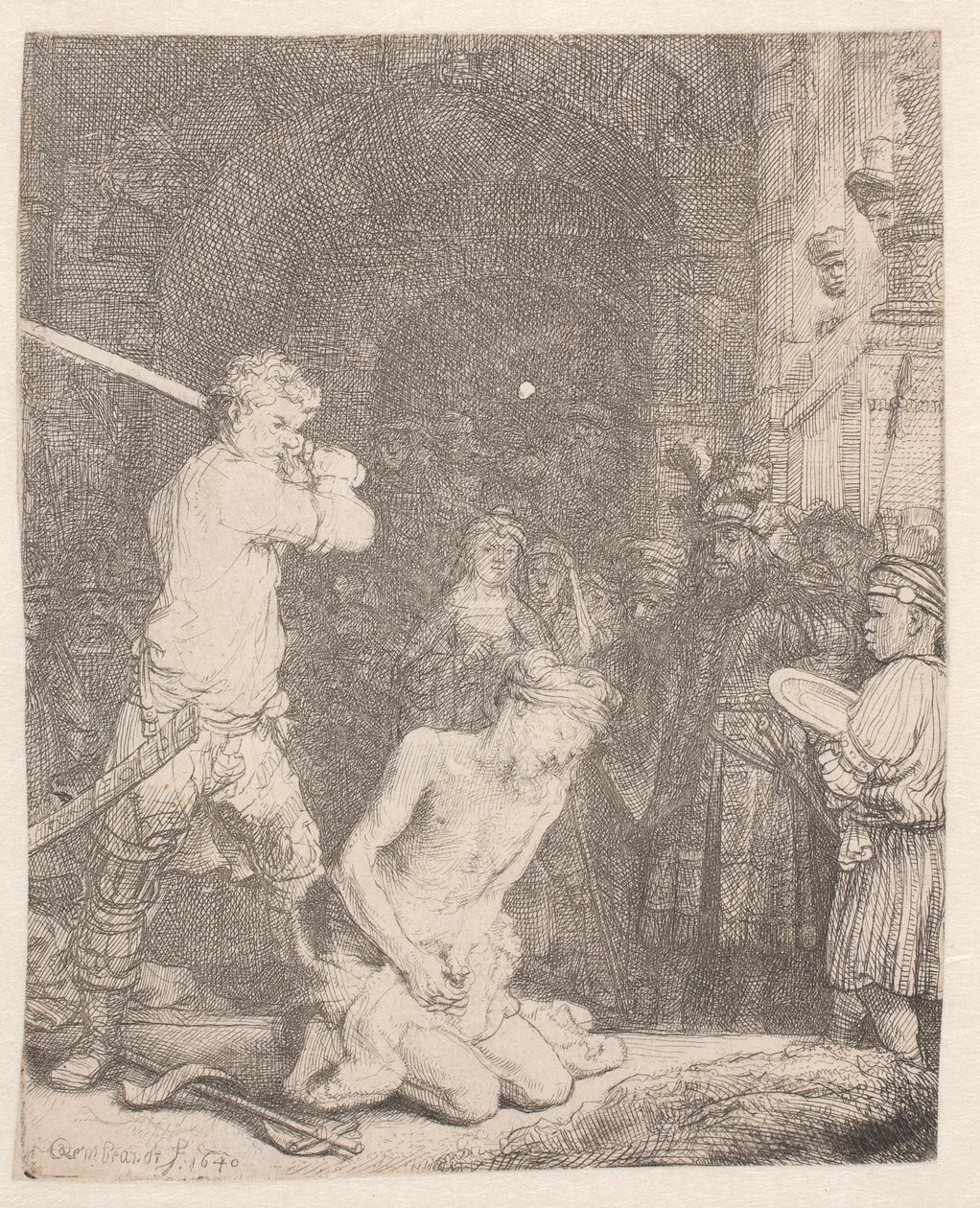 La décapitation de Jean-Baptiste - Rembrandt van Rijn