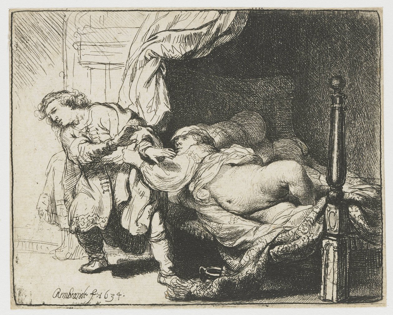 Joseph et la femme de Potiphar - Rembrandt van Rijn