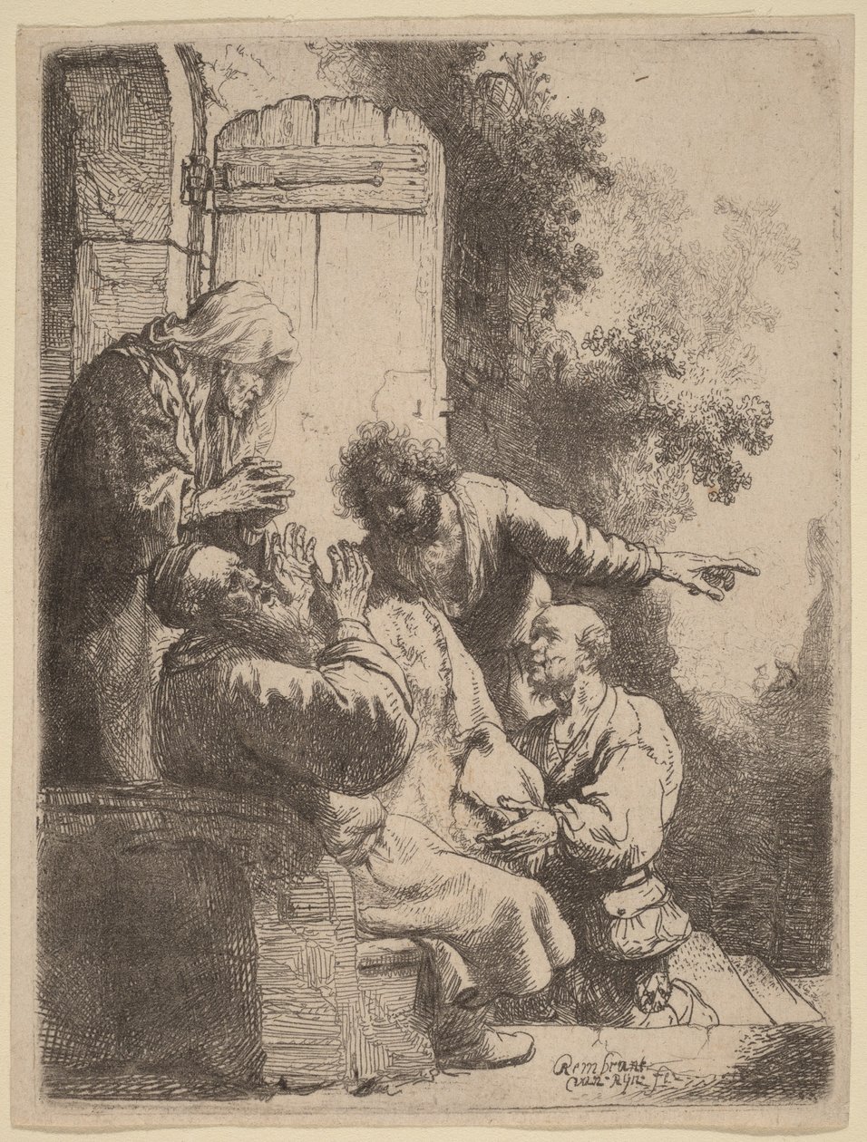Le manteau de Joseph apporté à Jacob - Rembrandt van Rijn