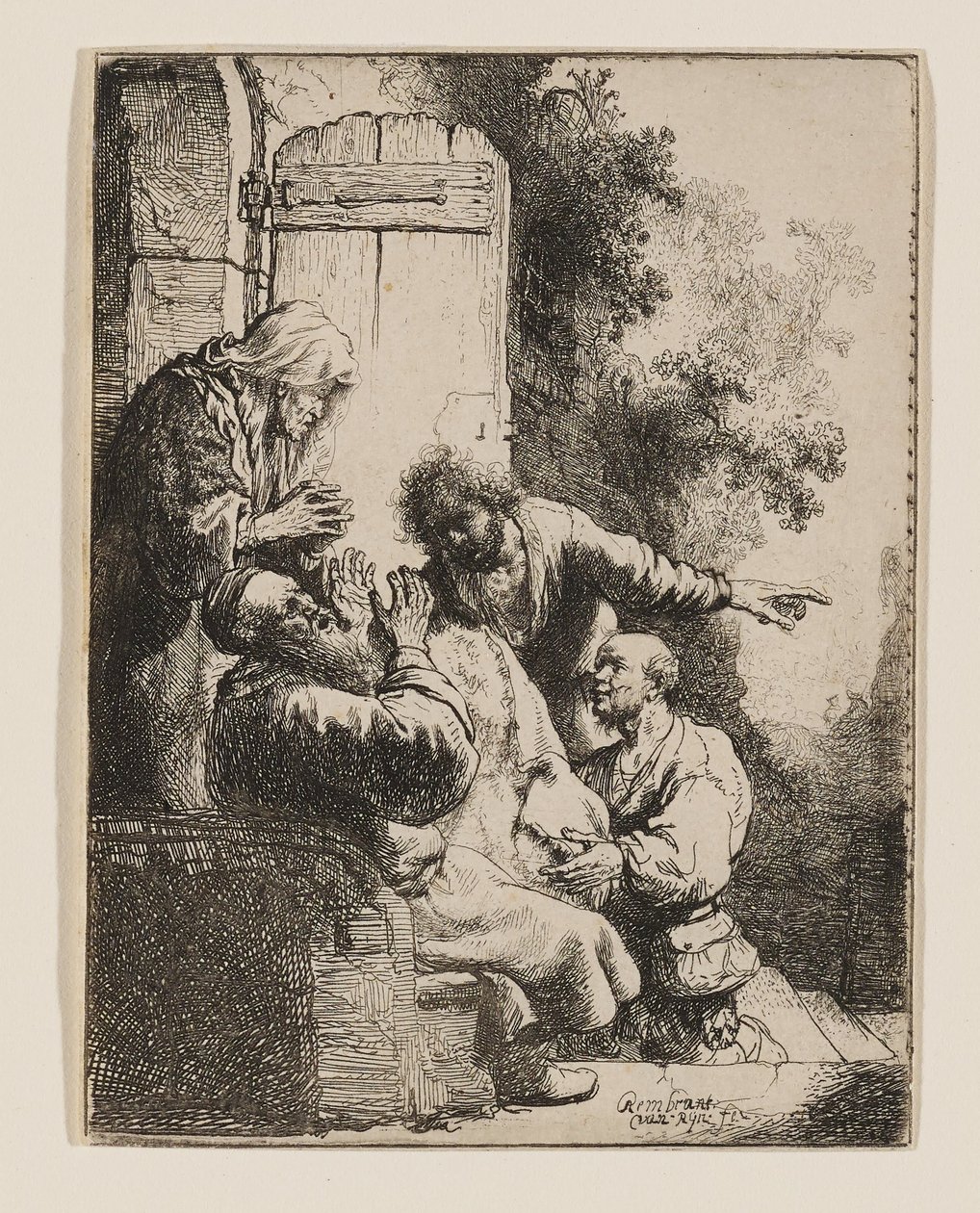 Le manteau de Joseph apporté à Jacob - Rembrandt van Rijn