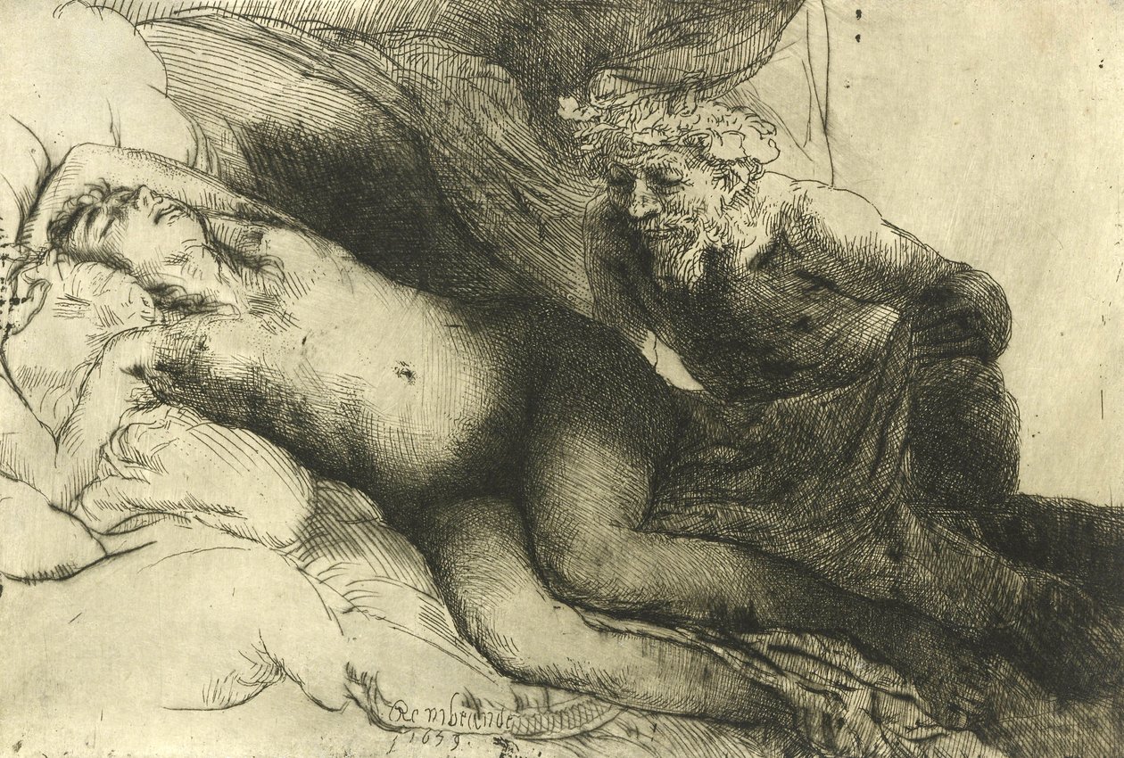 Jupiter et Antiope, vers 1659 - Rembrandt van Rijn