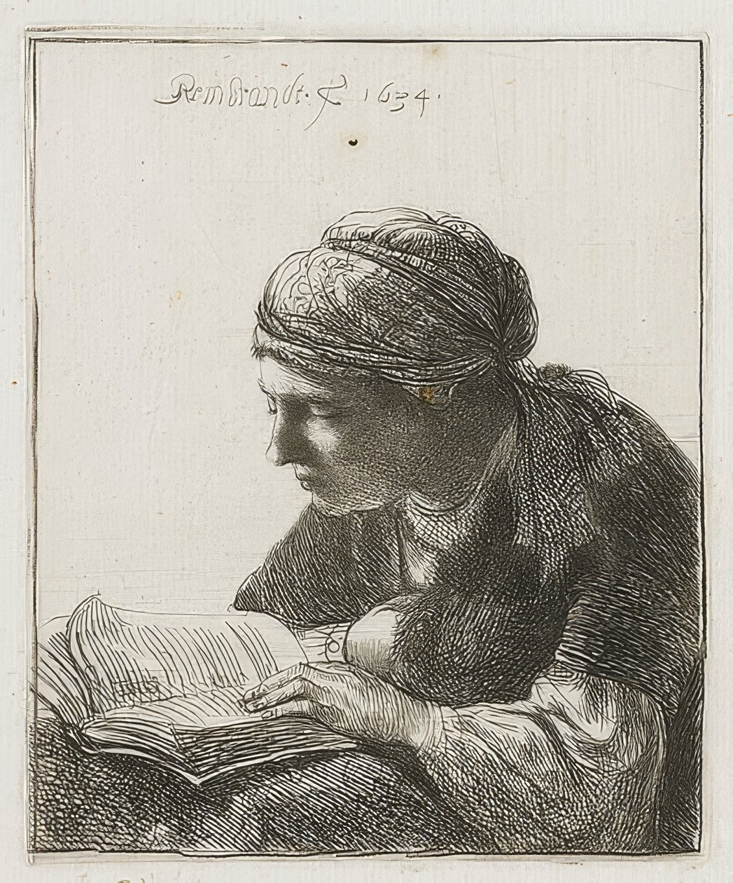 Lectrice. 1634 - Rembrandt van Rijn
