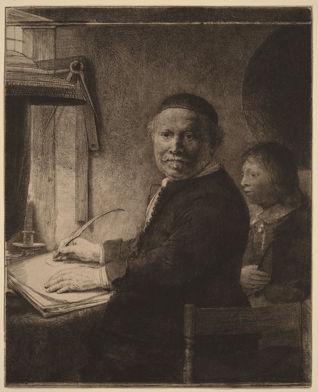 Lieven Willemsz van Coppenol : « The Smaller Plate » - Rembrandt van Rijn