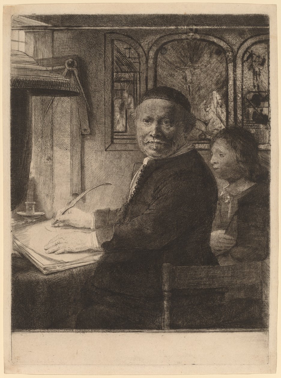 Lieven Willemsz van Coppenol: la plus petite plaque - Rembrandt van Rijn