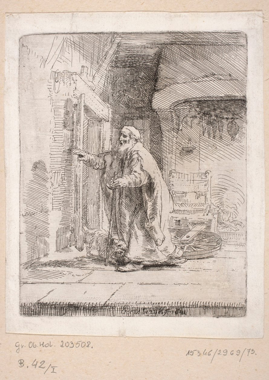 Tobias, devenu aveugle - Rembrandt van Rijn