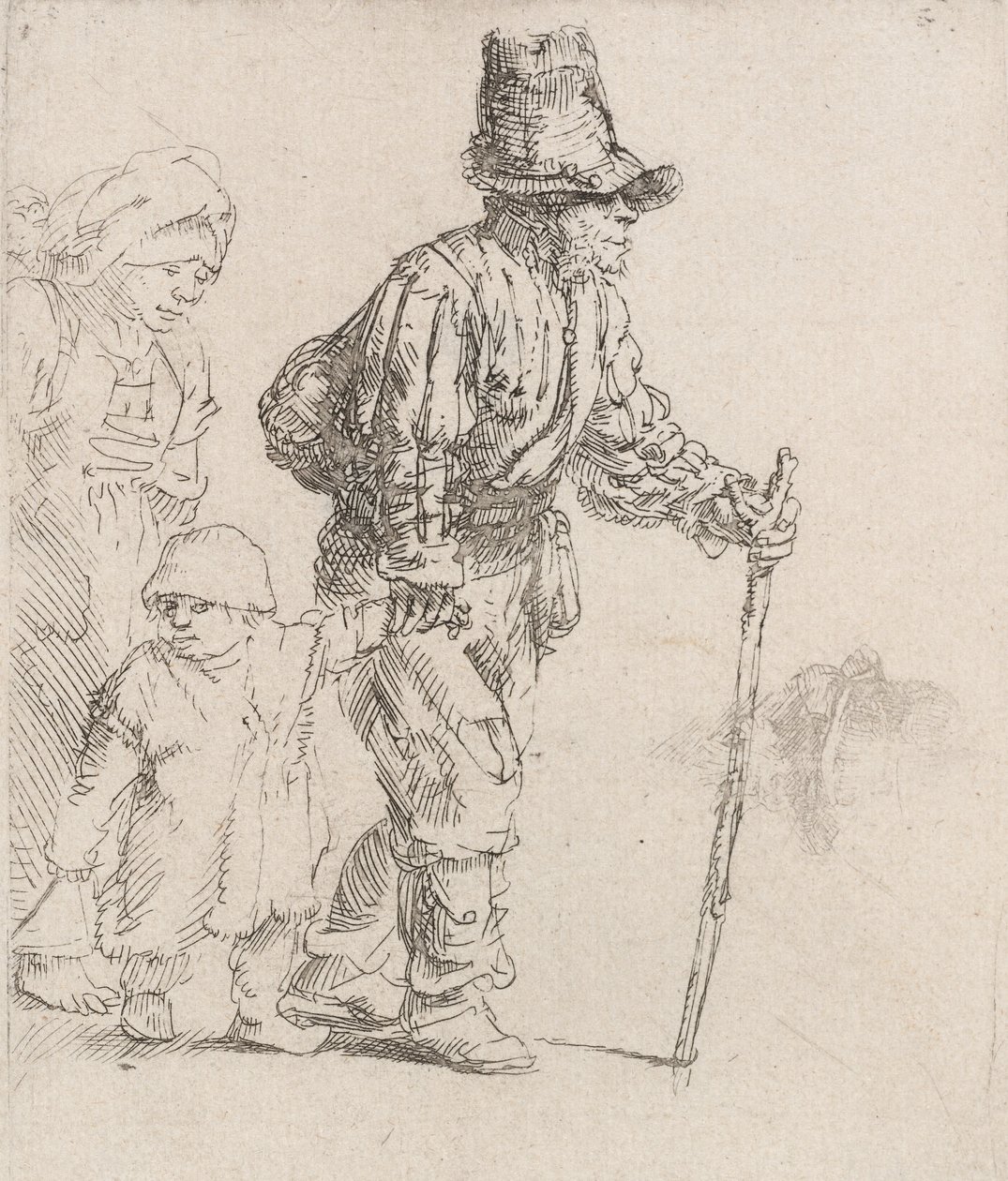 Famille de paysans en vadrouille, c. 1652 - Rembrandt van Rijn