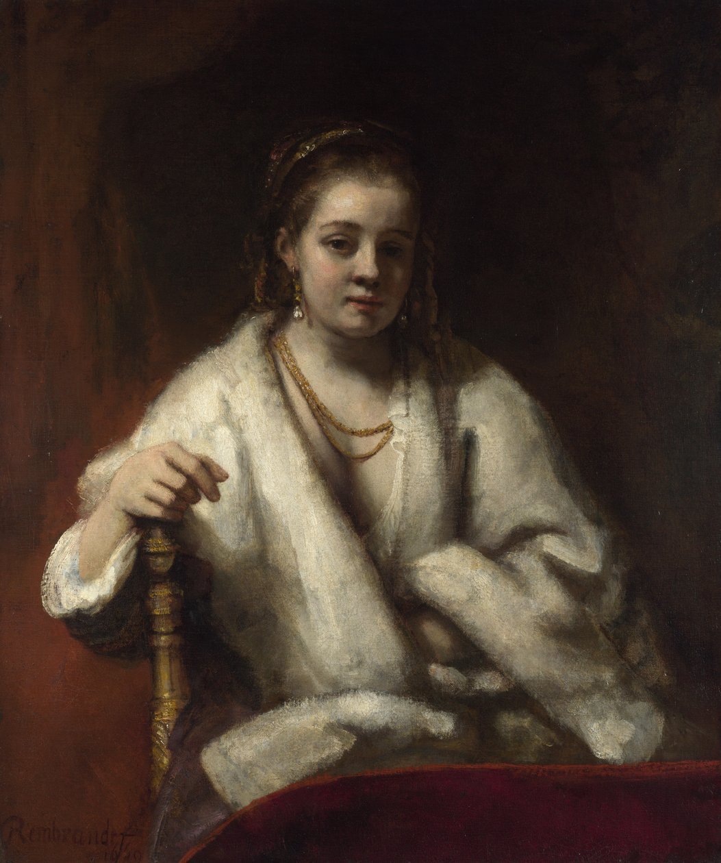 Portrait de Hendrickje Stoffels, vers 1655-1656 - Rembrandt van Rijn
