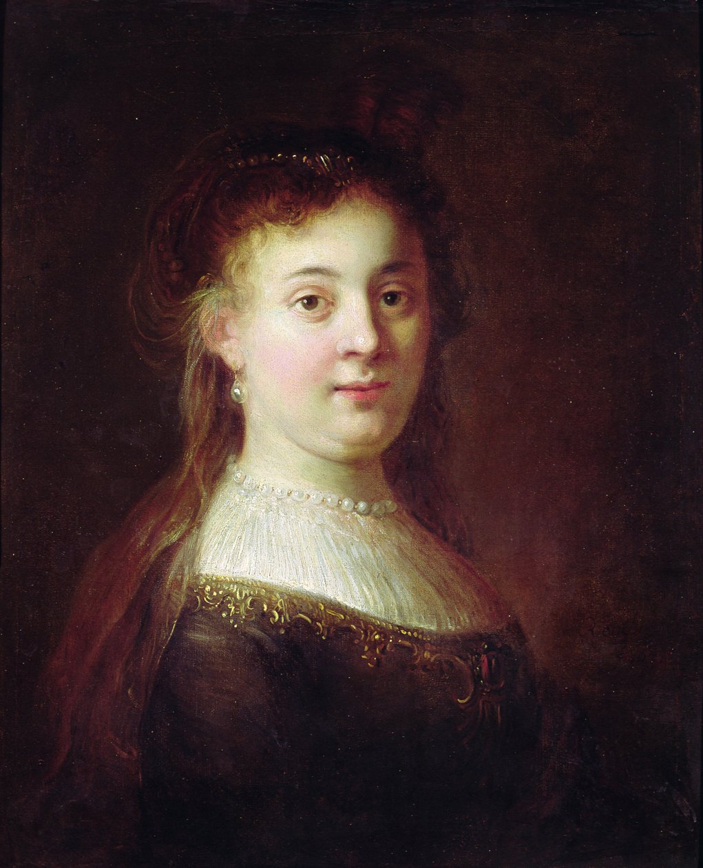 Portrait de Saskia van Uylenburch, vers 1633 - Rembrandt van Rijn