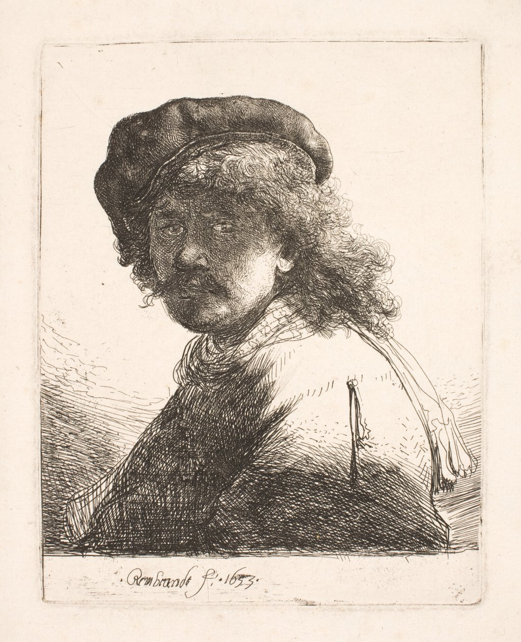 Rembrandt, coiffé d