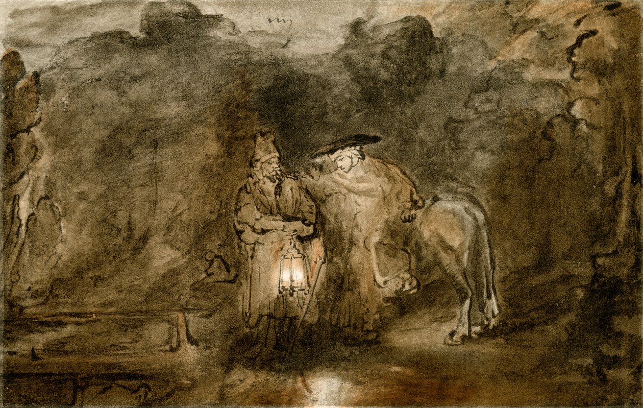 Repos pendant la fuite en Égypte - Rembrandt van Rijn
