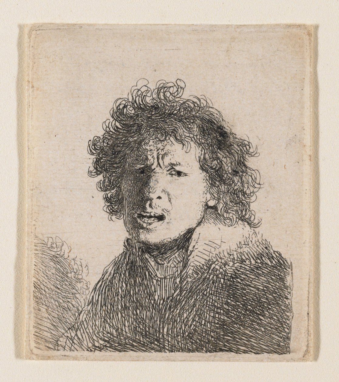 Autoportrait comme si je criais - Rembrandt van Rijn