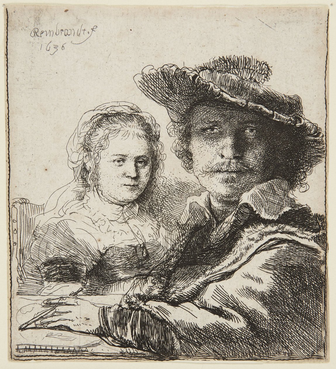 Autoportrait avec Saskia - Rembrandt van Rijn