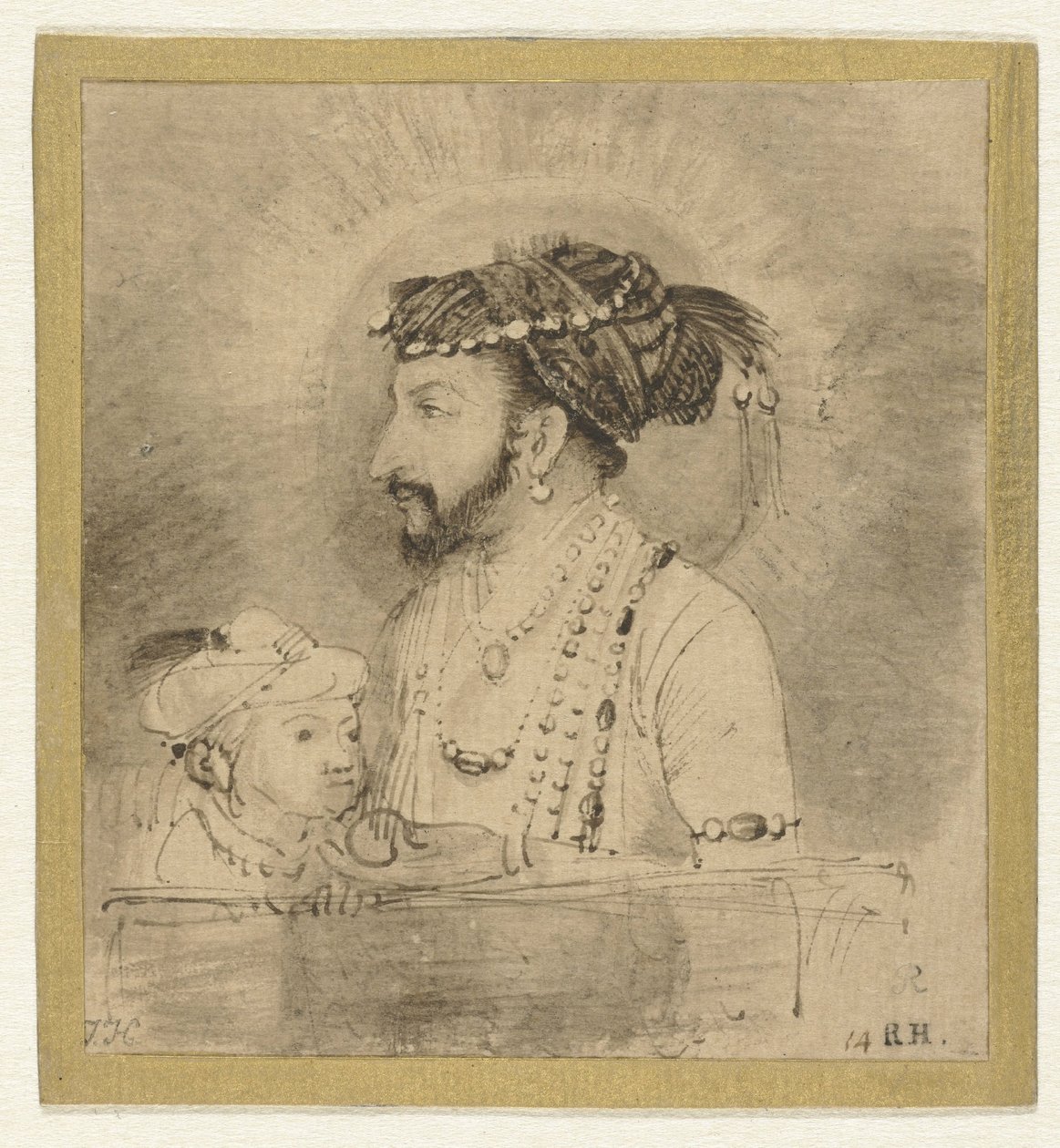 Shah Jahan et son petit garçon - Rembrandt van Rijn