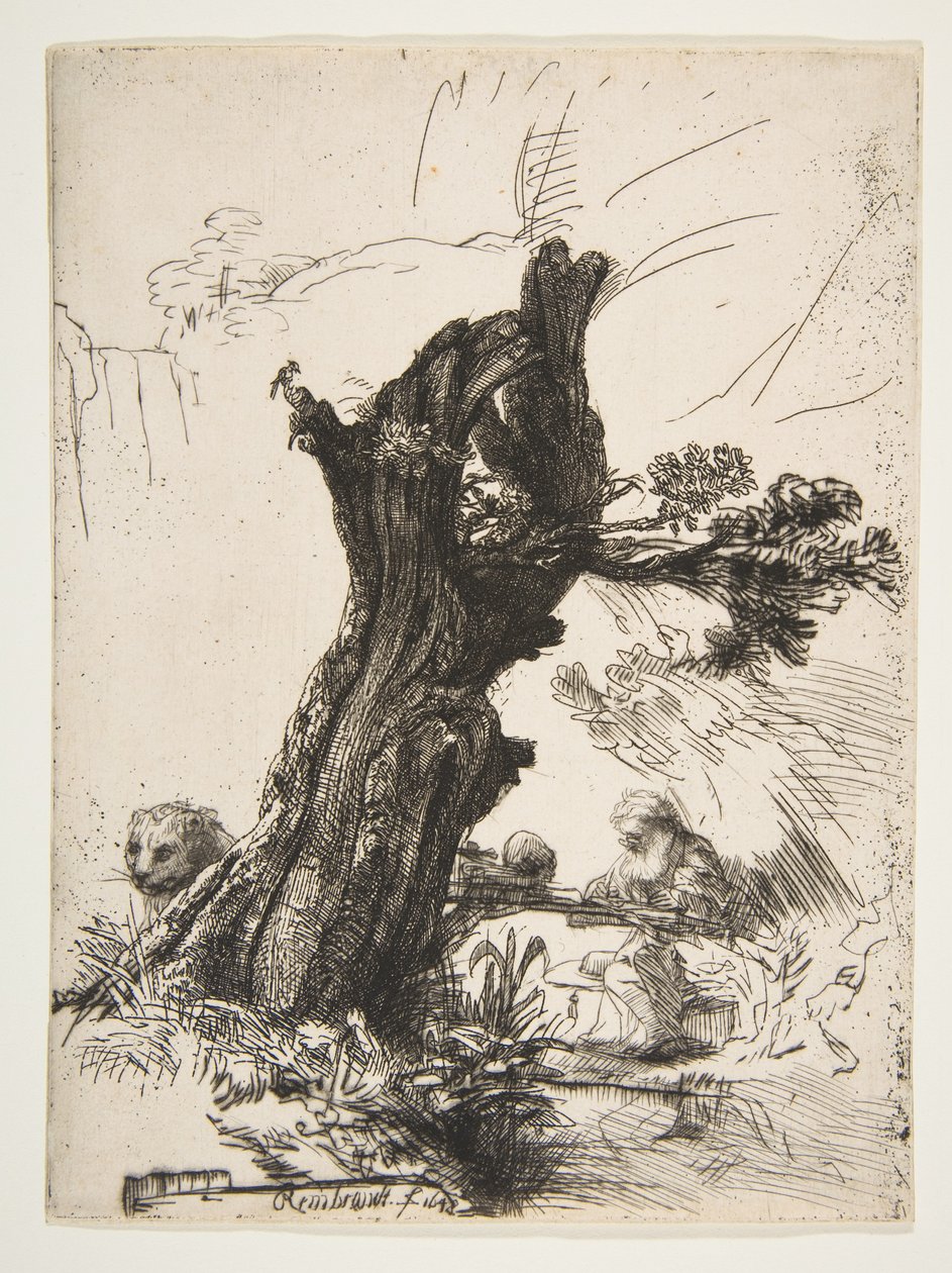 Saint Jérôme à côté d