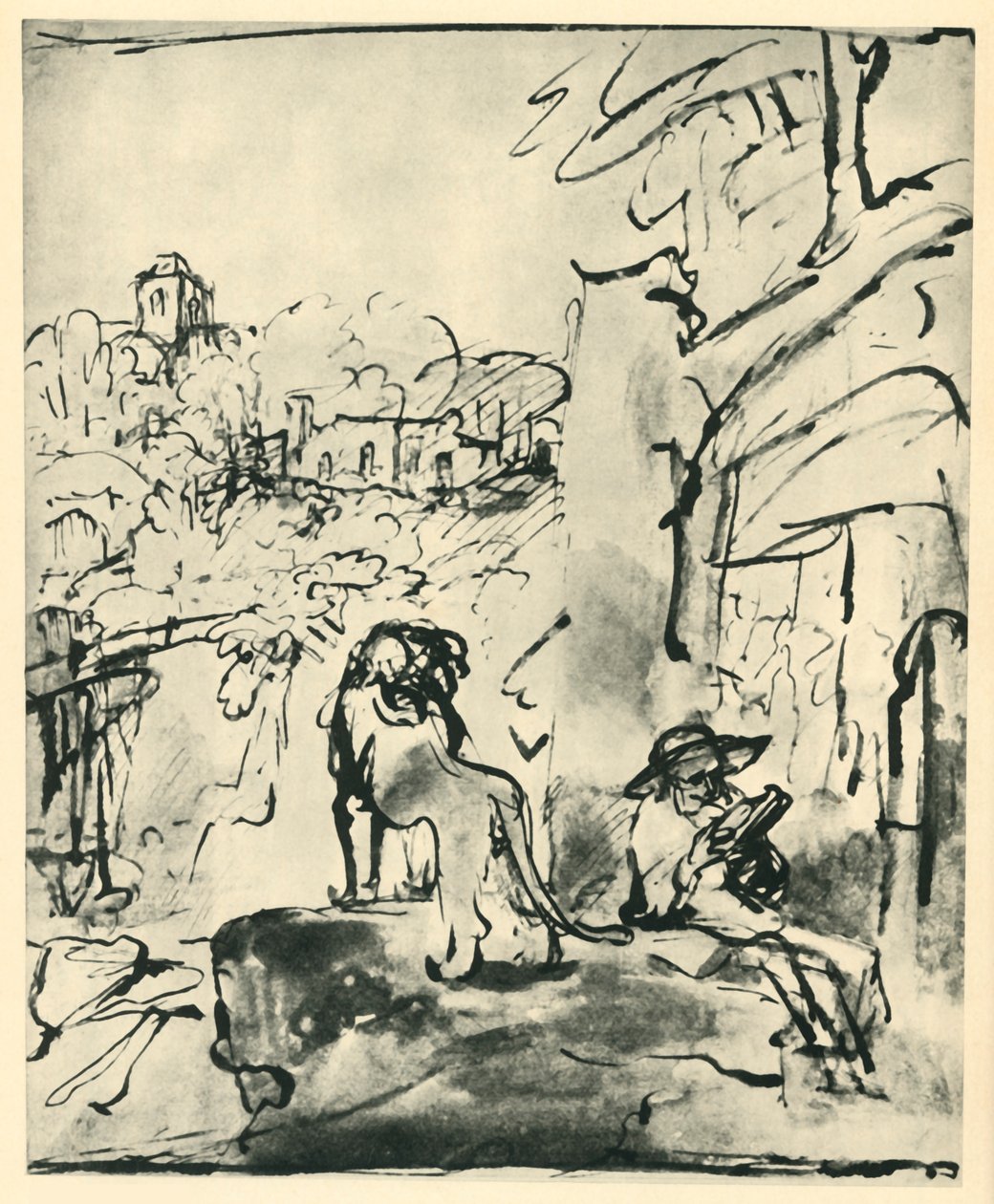 Saint Jérôme lisant dans un paysage, 1649, 1943 - Rembrandt van Rijn