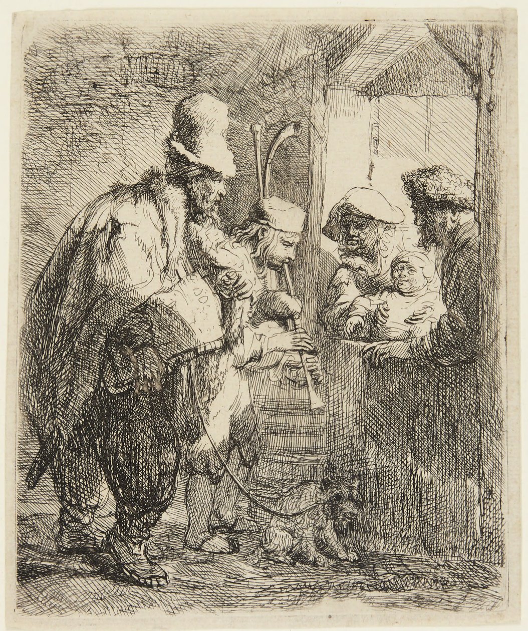 Musiciens de rue - Rembrandt van Rijn