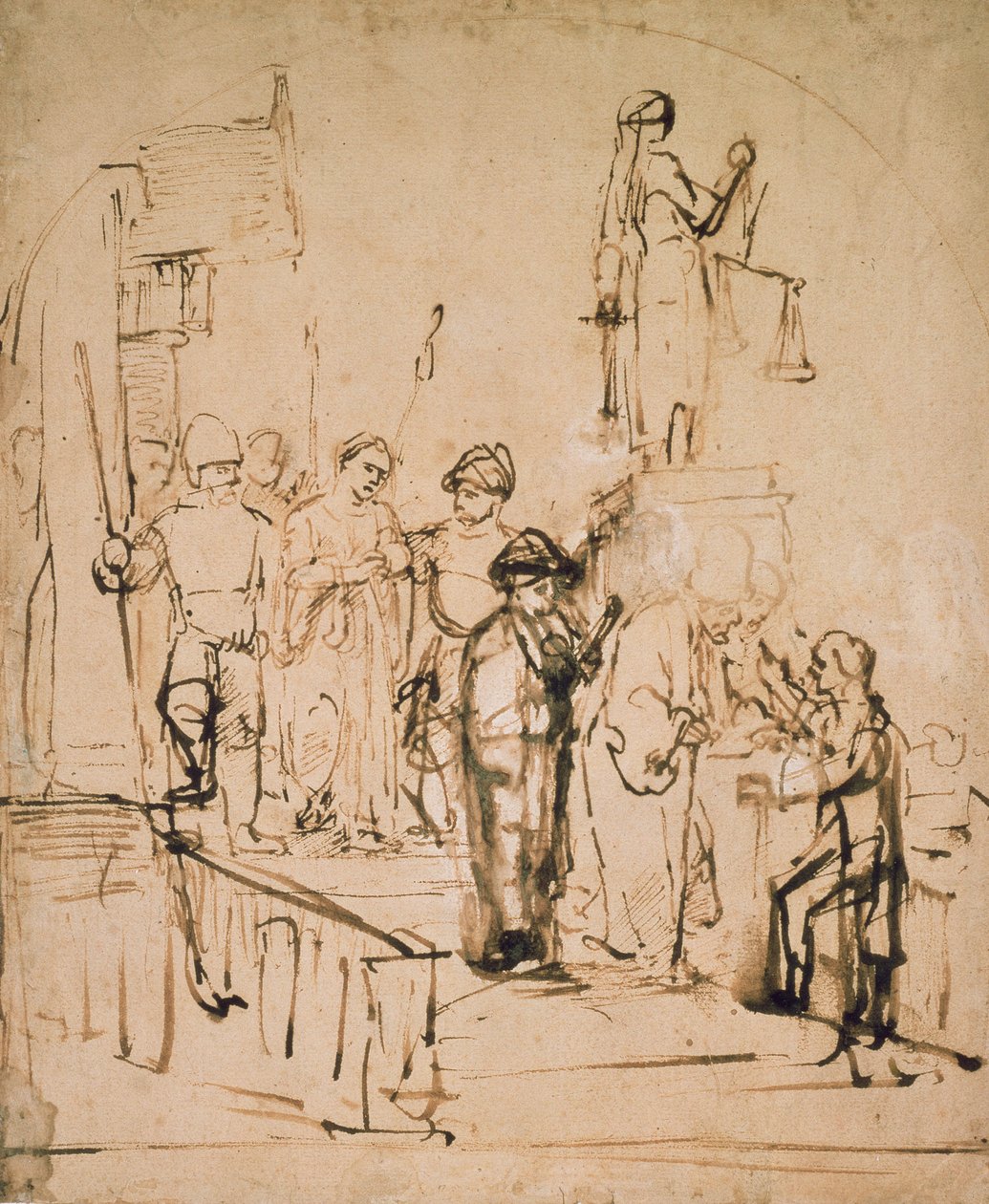 Suzanne amenée en jugement, 17e siècle - Rembrandt van Rijn
