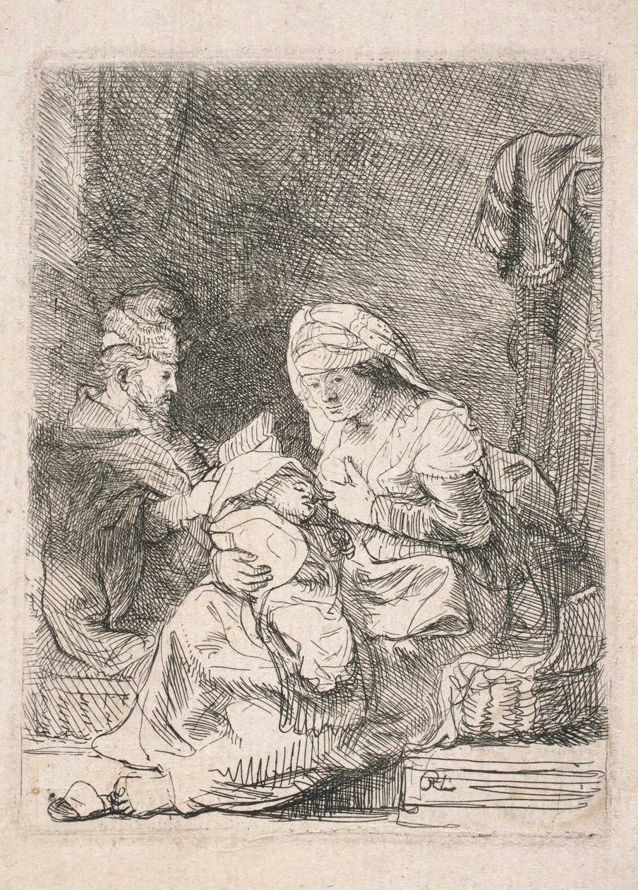 La Sainte Famille - Rembrandt van Rijn