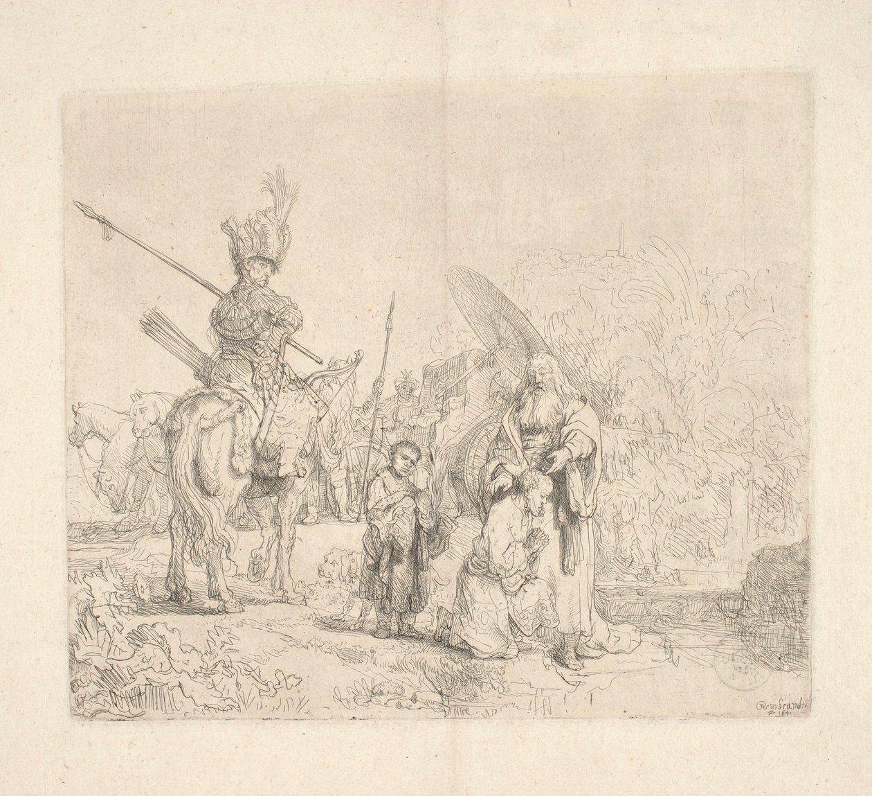 Saint Philippe, diacre, baptise un courtisan de la reine d