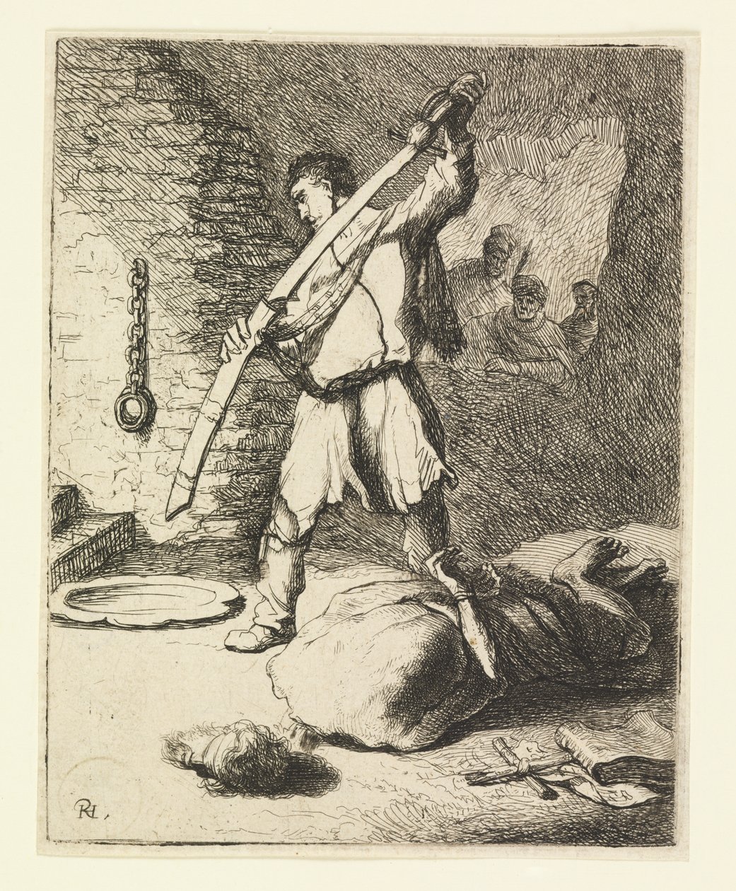 La décapitation de Jean-Baptiste - Rembrandt van Rijn