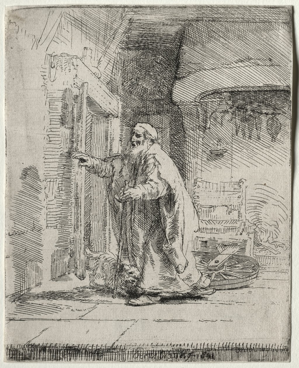 La cécité de Tobit : La grande planche - Rembrandt van Rijn