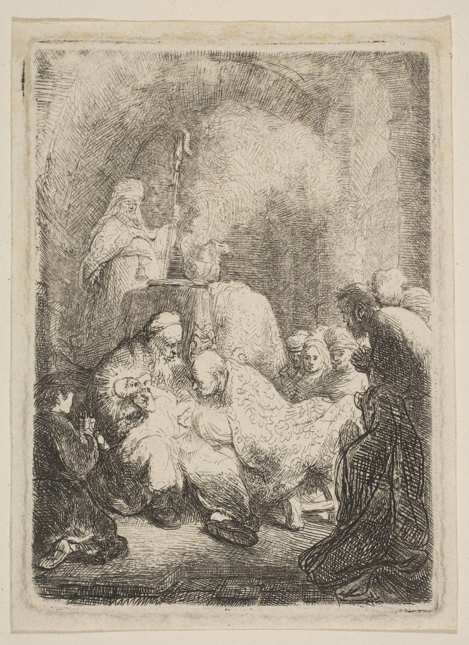 La Circoncision: Petite Plaque, ca. 1630 - Rembrandt van Rijn