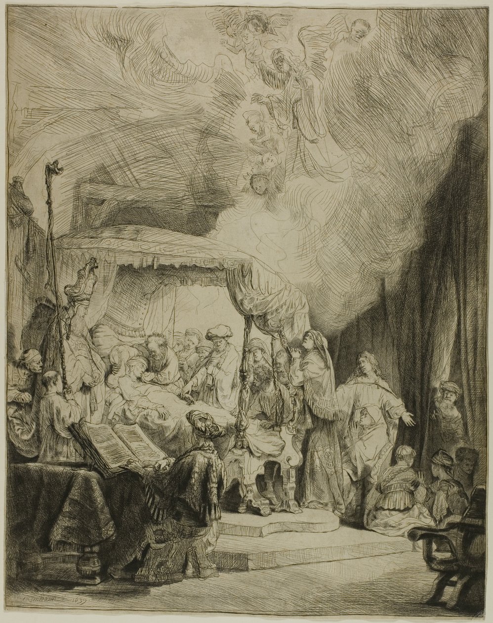 La Mort de la Vierge - Rembrandt van Rijn