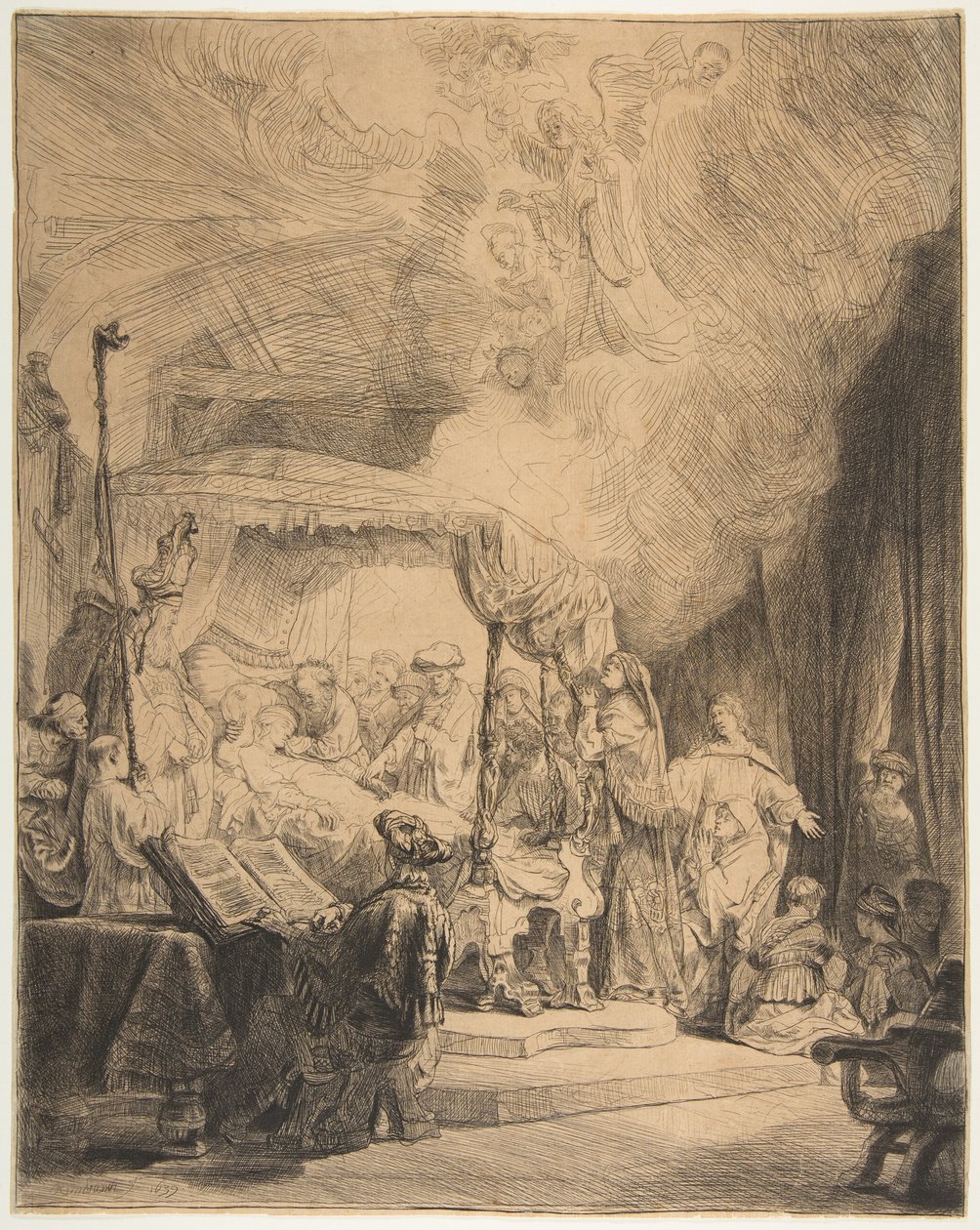 La Mort de la Vierge - Rembrandt van Rijn