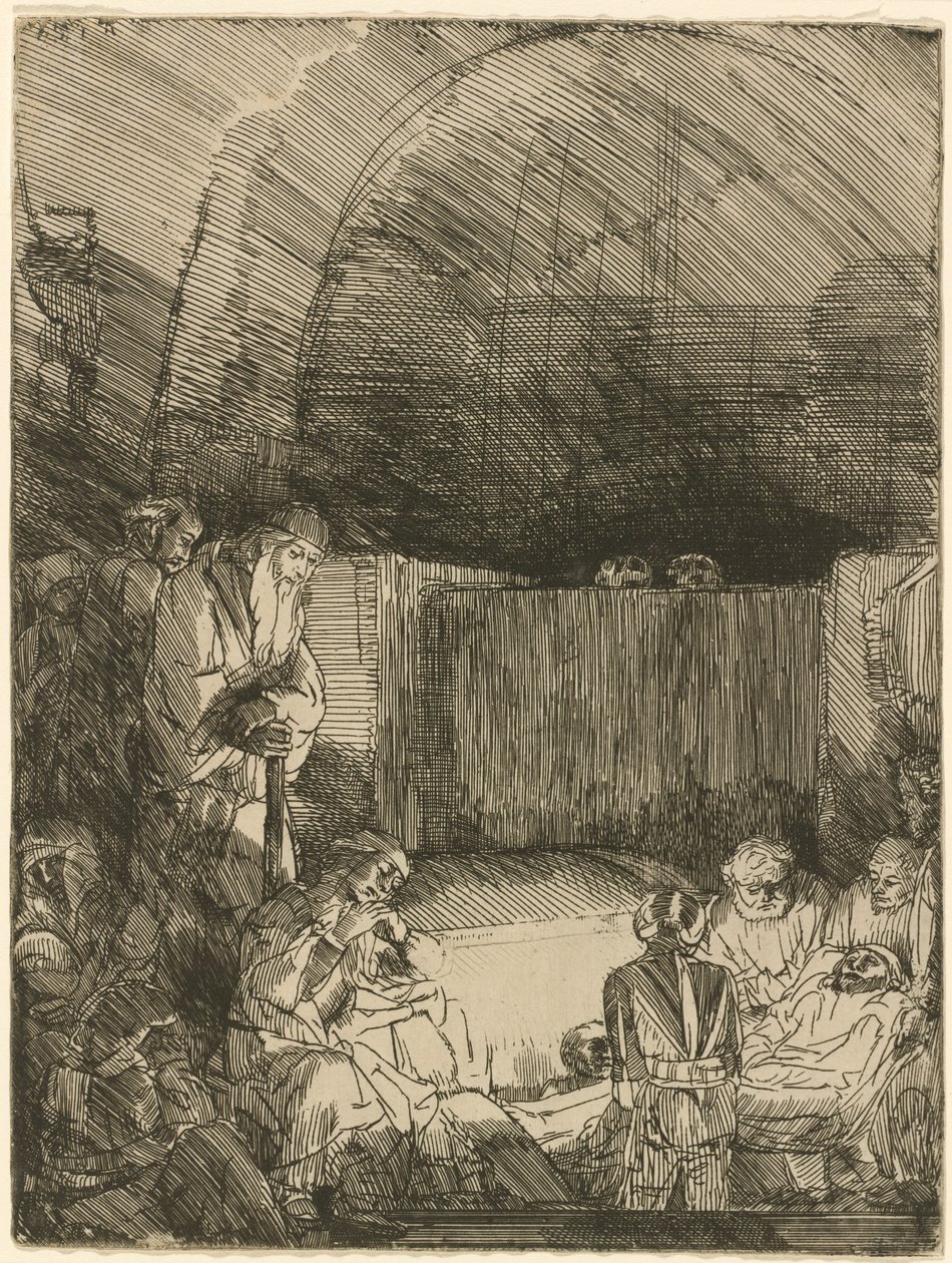 La mise au tombeau - Rembrandt van Rijn