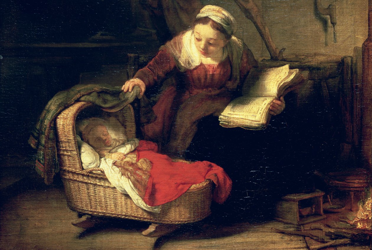 La Sainte Famille, vers 1645 (détail) - Rembrandt van Rijn