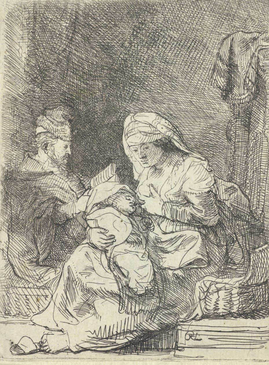 La Sainte Famille, vers 1632 - Rembrandt van Rijn