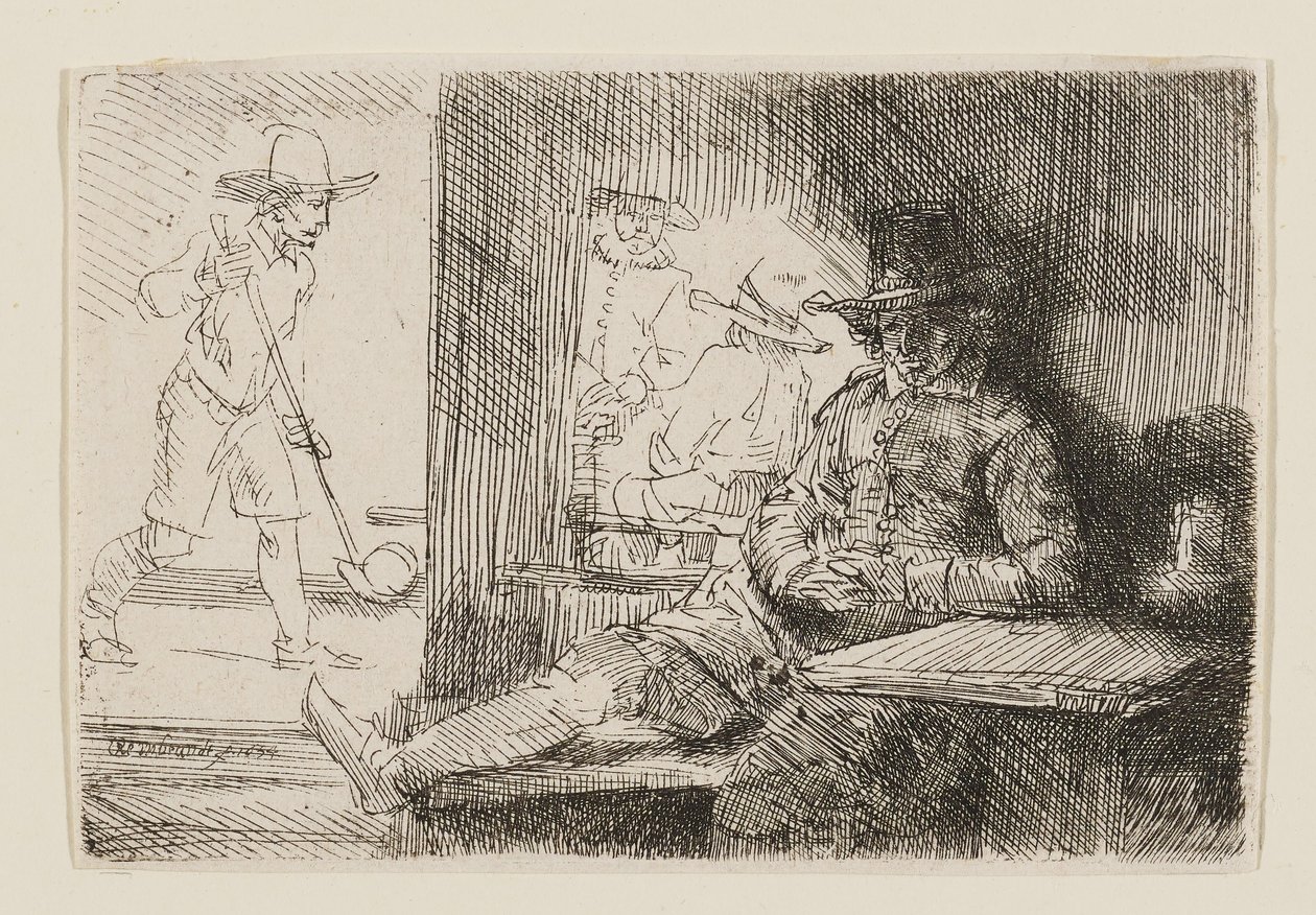 Le Kolf Player - Rembrandt van Rijn