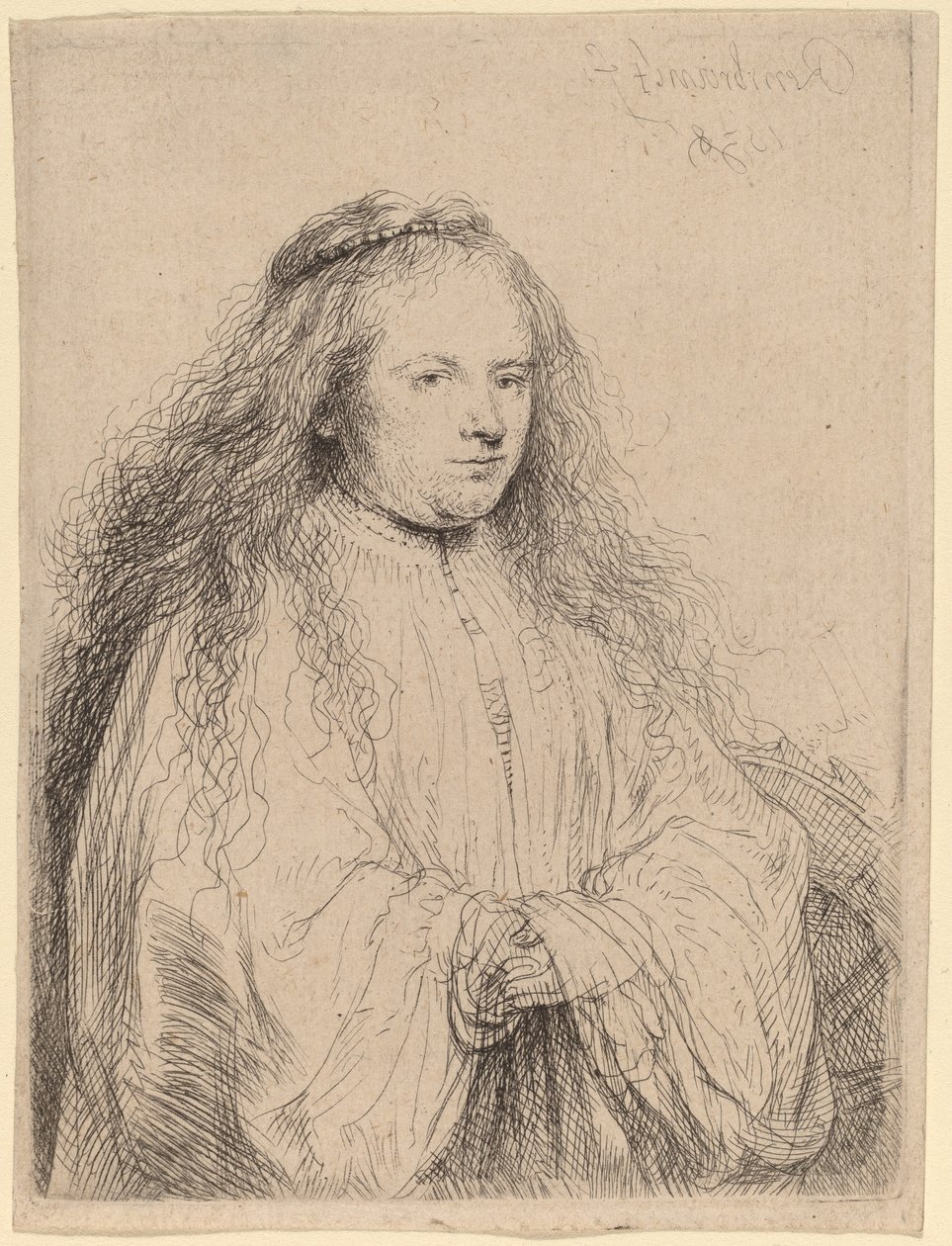 La petite mariée juive (Saskia en Sainte Catherine) - Rembrandt van Rijn
