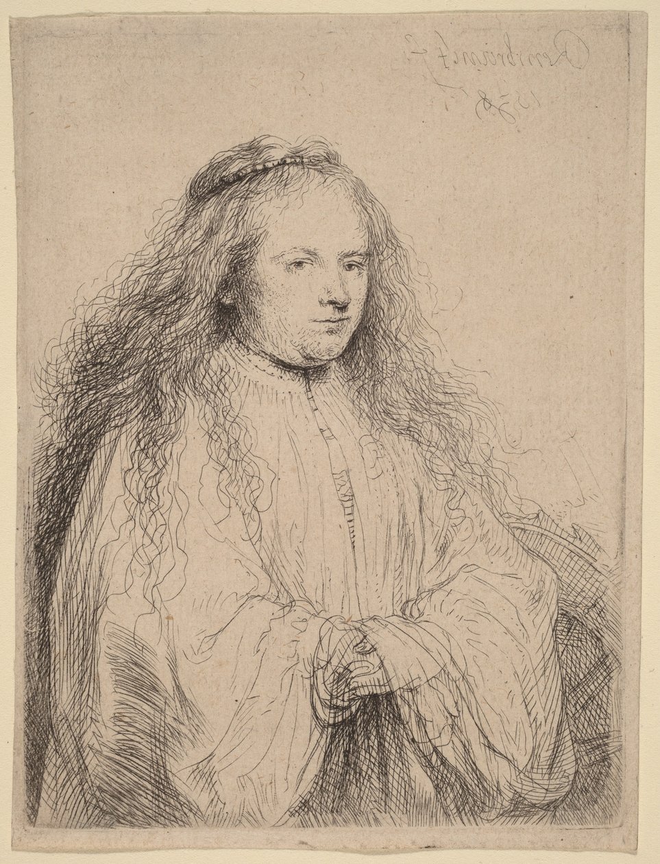 La petite mariée juive (Saskia dans le rôle de sainte Catherine) - Rembrandt van Rijn