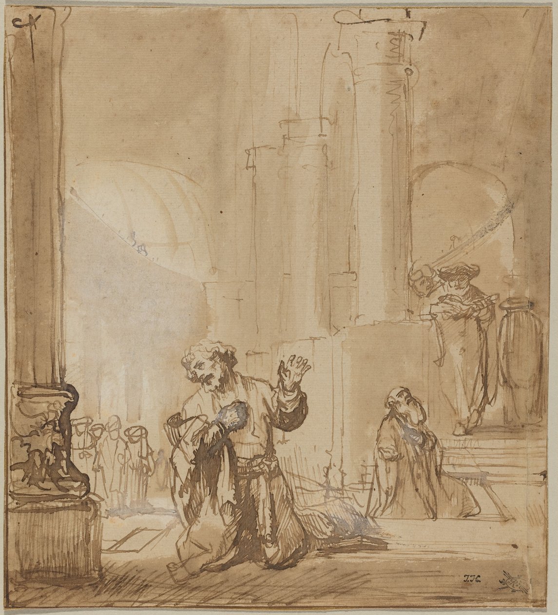 La parabole du publicain et du pharisien - Rembrandt van Rijn