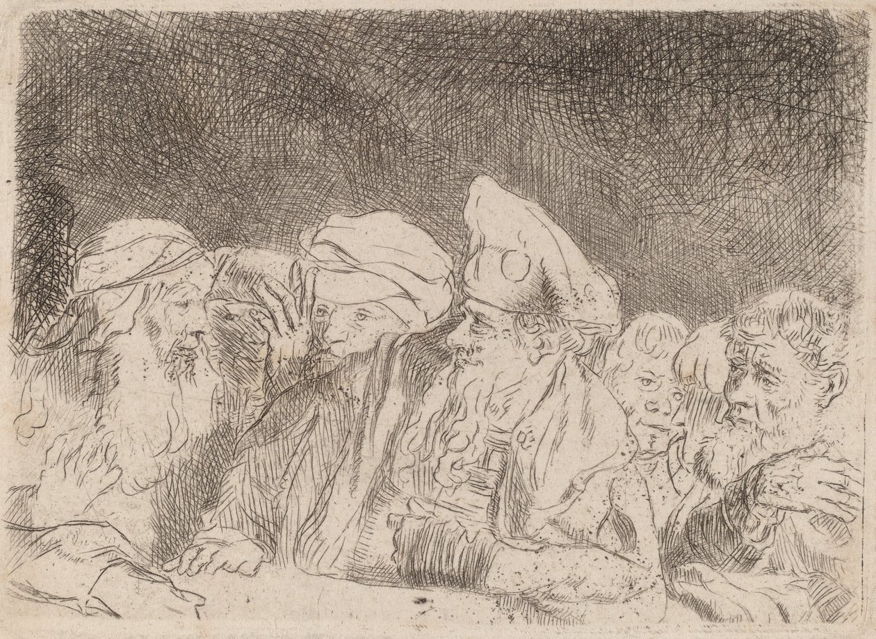 Les pharisiens débattant (fragment de l