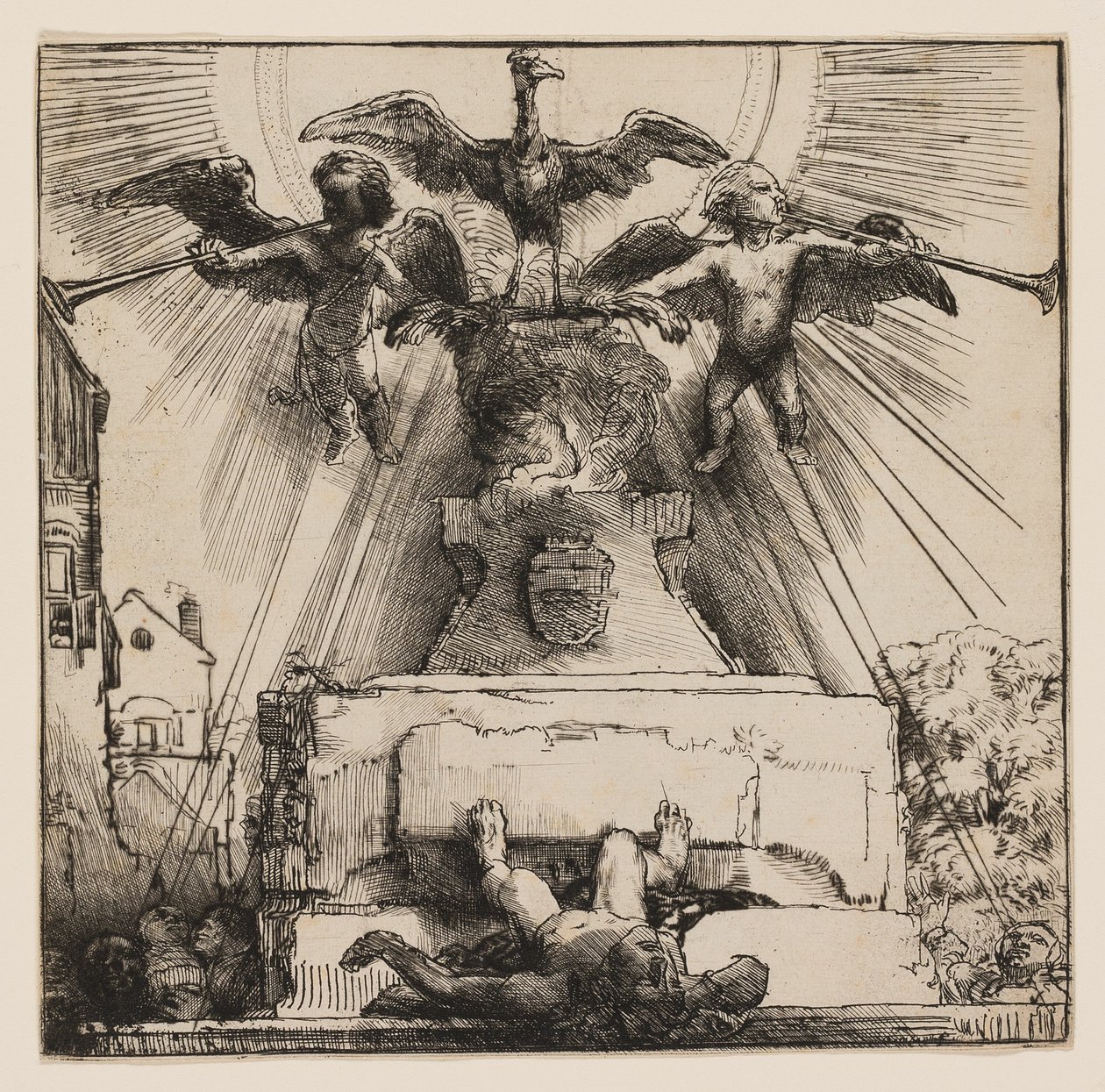 Le Phénix ou La Statue Renversée - Rembrandt van Rijn