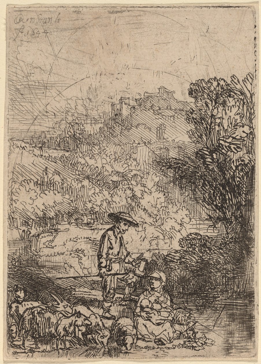 Le Berger et sa famille - Rembrandt van Rijn
