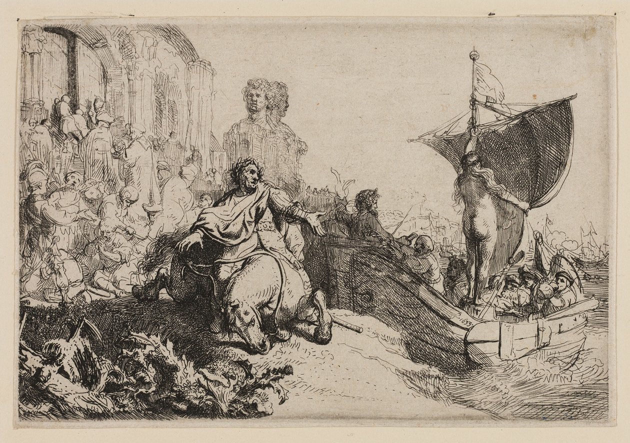 Le navire de la fortune - Rembrandt van Rijn