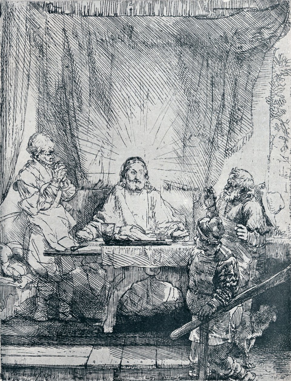 Le Souper à Emmaüs, 1654 - Rembrandt van Rijn