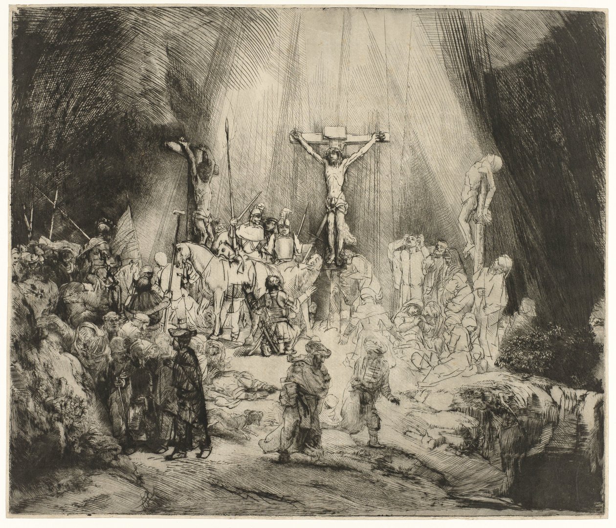 Les Trois Croix - Rembrandt van Rijn