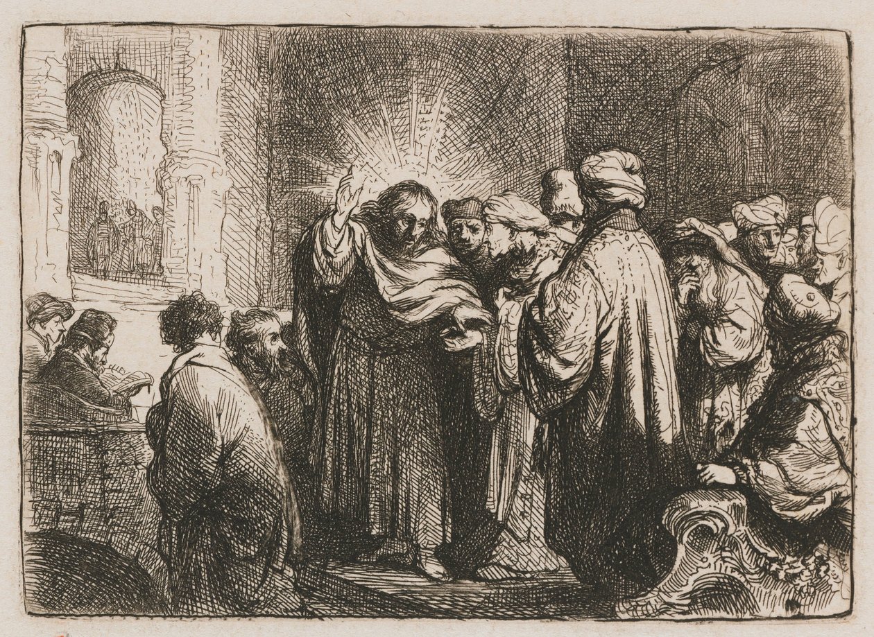 Le paiement du tribut - Rembrandt van Rijn