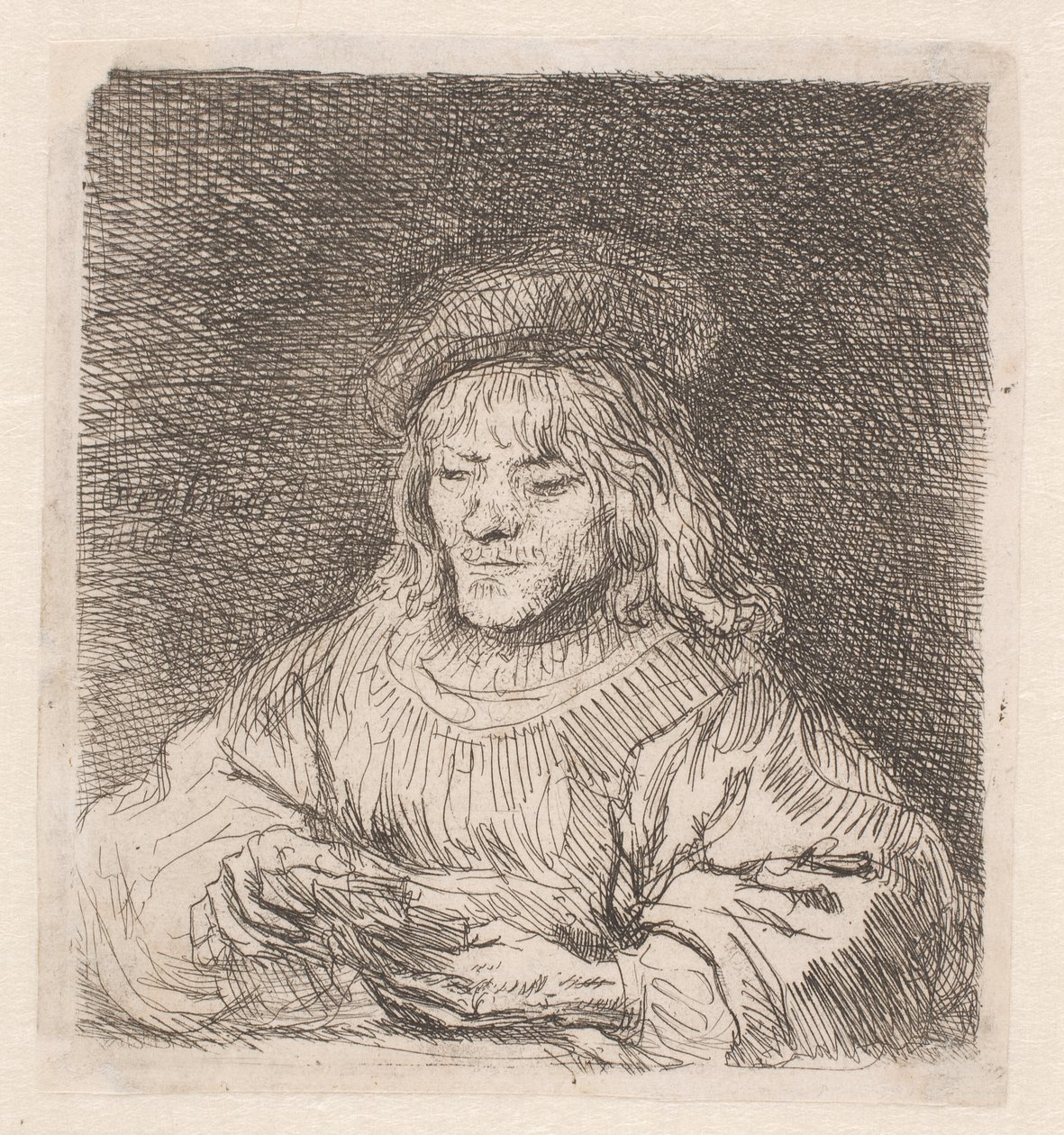Le joueur de cartes - Rembrandt van Rijn