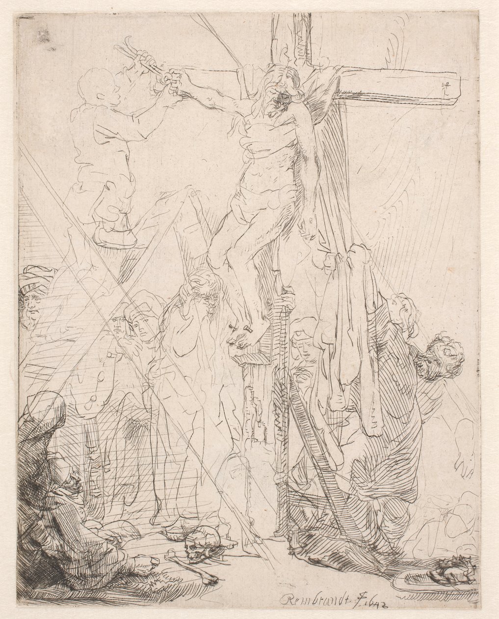 La descente de croix : une esquisse - Rembrandt van Rijn