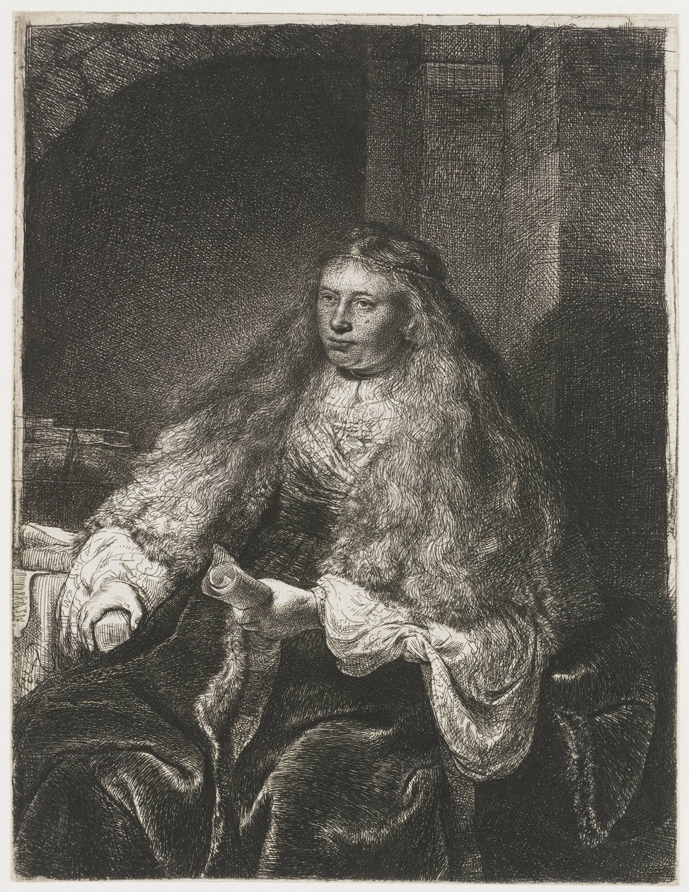 La grande mariée juive - Rembrandt van Rijn