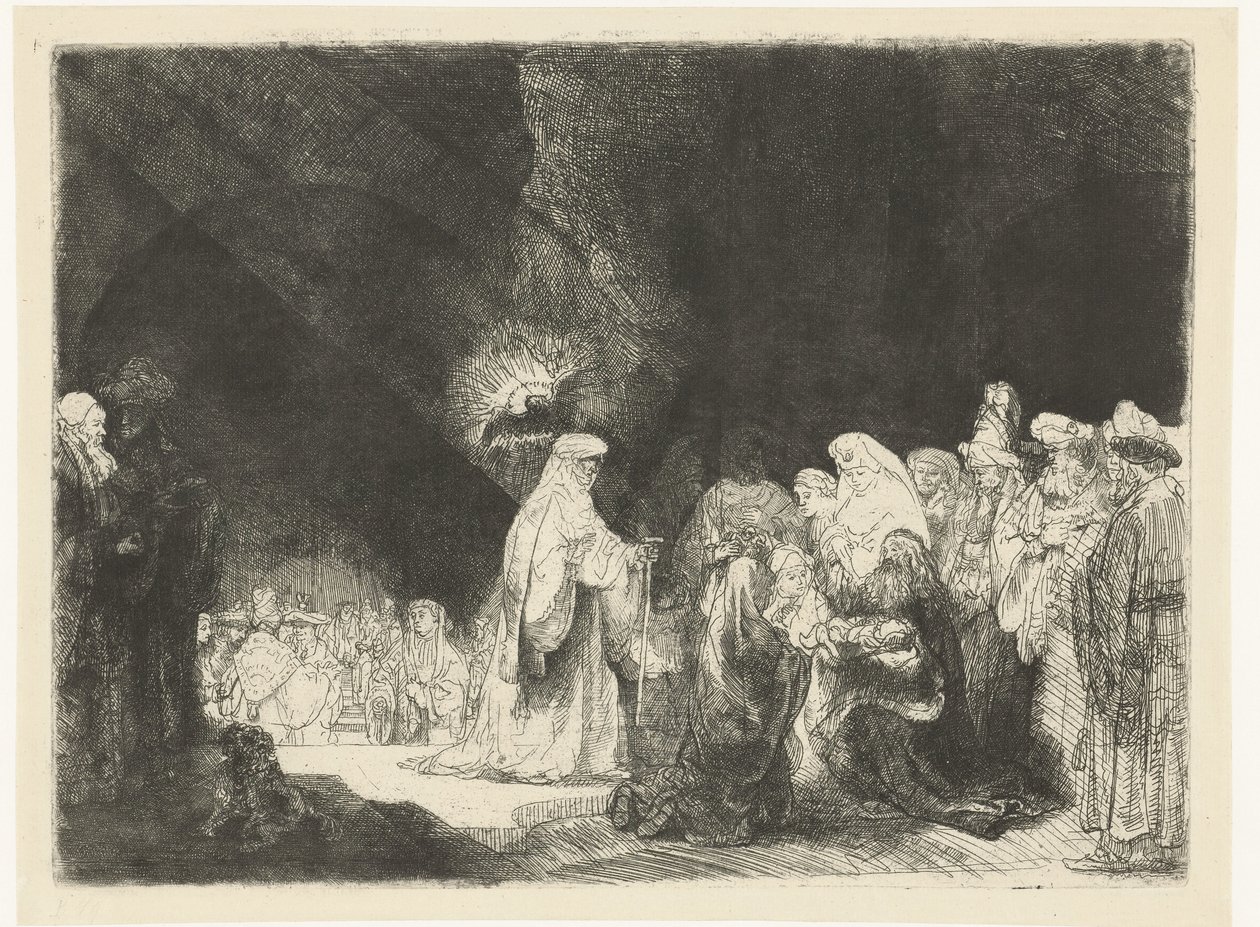 La présentation au temple - Rembrandt van Rijn