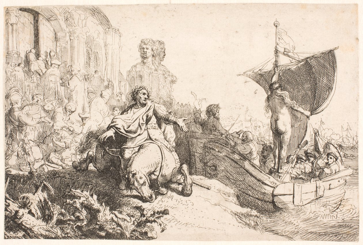 Le navire de la Fortune - Rembrandt van Rijn